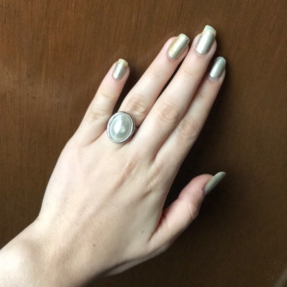 Faux Pearl Ring